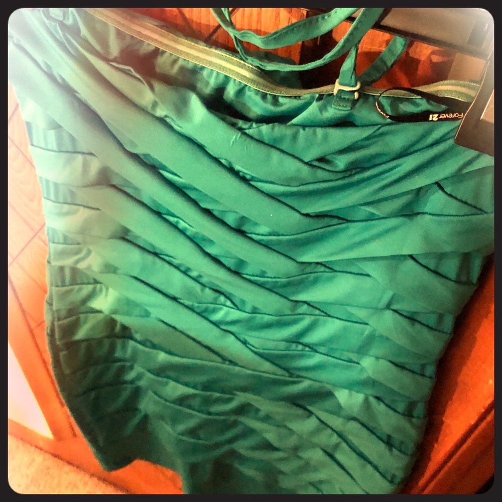 ⭐️NWOT⭐️ Teal Tube Mini Dress!